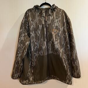 Non-Typical by Drake Jacket Full Zip Hooded Mossy Oak Bottomland Camo Size 3XL